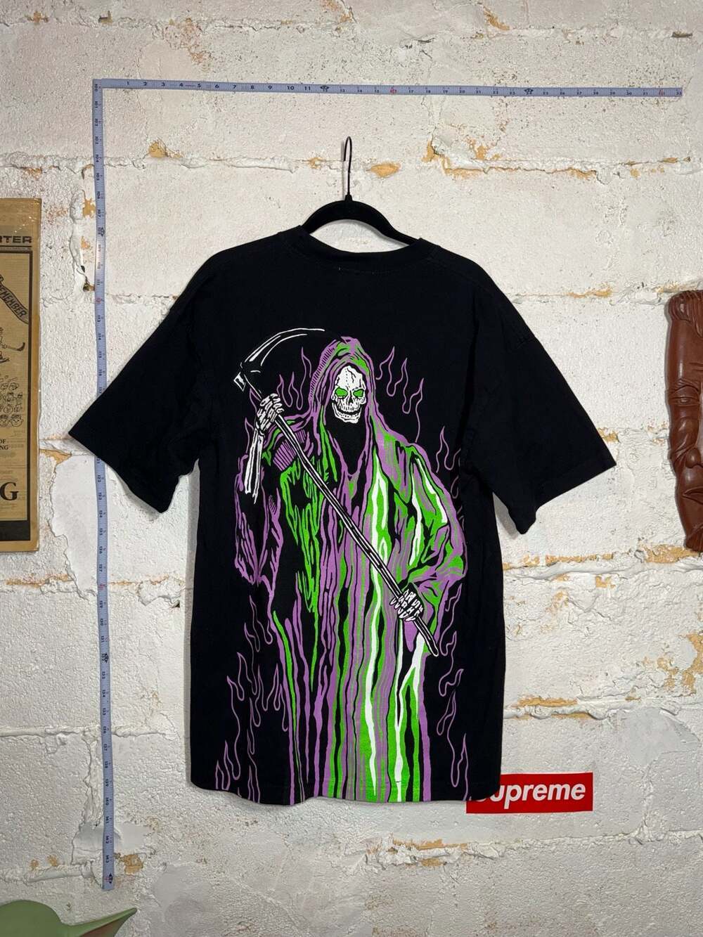 Warren Lotas Huge Hallucination Neon Reaper Tee Black